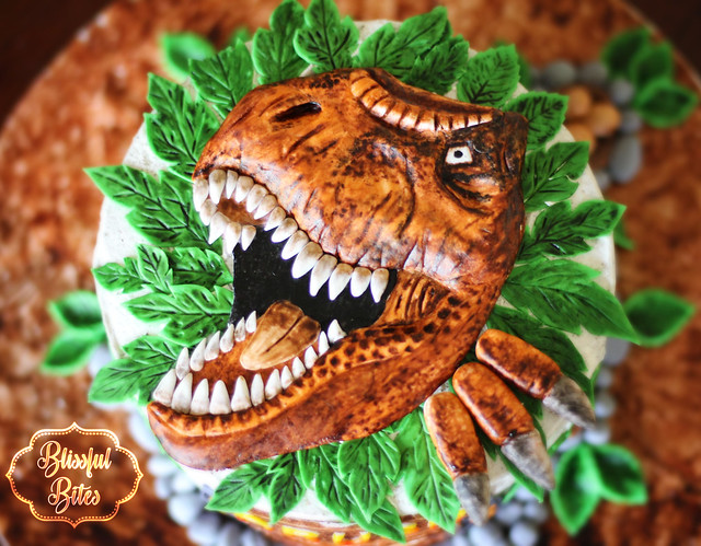 Jurassic World Themed Cake by Blissful Bites