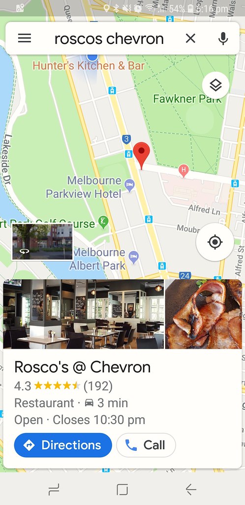 @ Rosco's Chevron Cafe Bar at St.Kilda Melbourne Australia