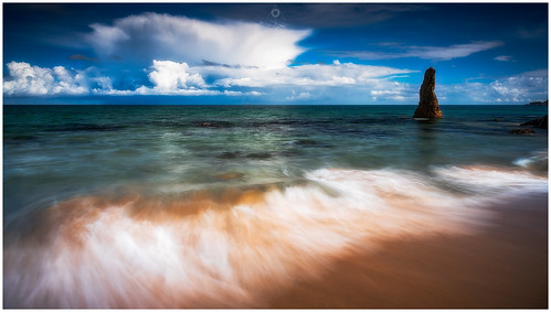 nisifilters beach benro canon clouds cullen landscape longexposure morayfirth scotland seastack seascape storm water waves