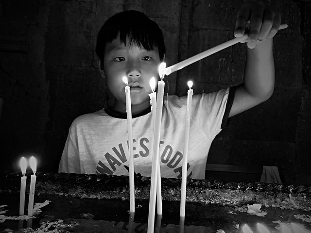 Liang and the candles