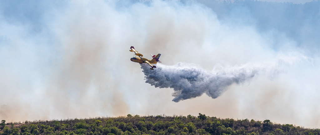 Day 6: Canadair CL-415 dropping water