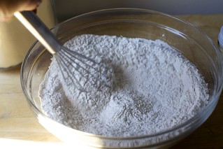 whisk flour, salt, and yeast
