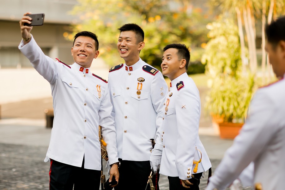 Singapore Military Style Wedding with Sword Bearers