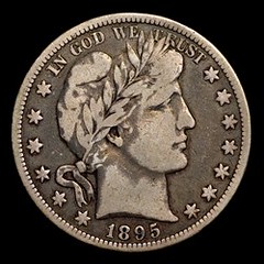 1895-O Barber half dollar obverse