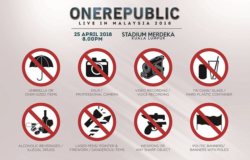 Panduan Untuk Konsert OneRepublic