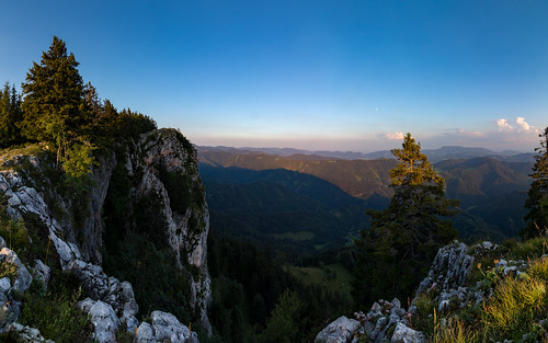 austria hiking mountain nature rocks tree sky sunset styria mountainpeak landscape