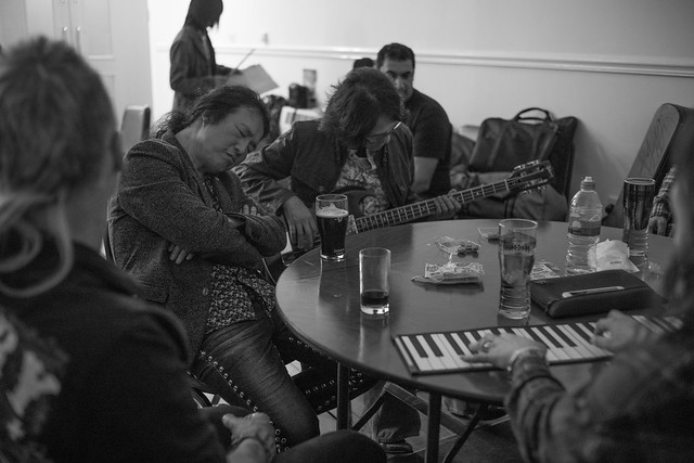 Band after the show. Wallsend Memorial Hall (UK), 14 Apr 2018 -00247