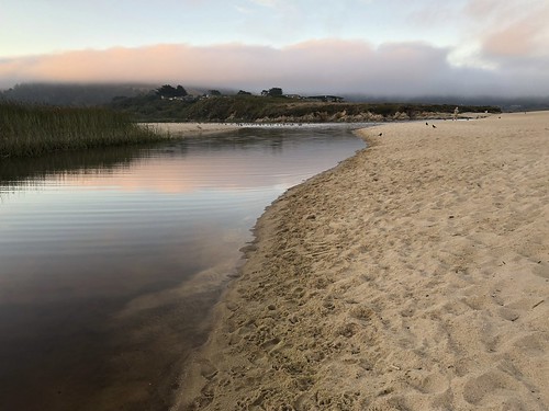 carmelriverlagoon sand beach sunrise water reflection nature camera