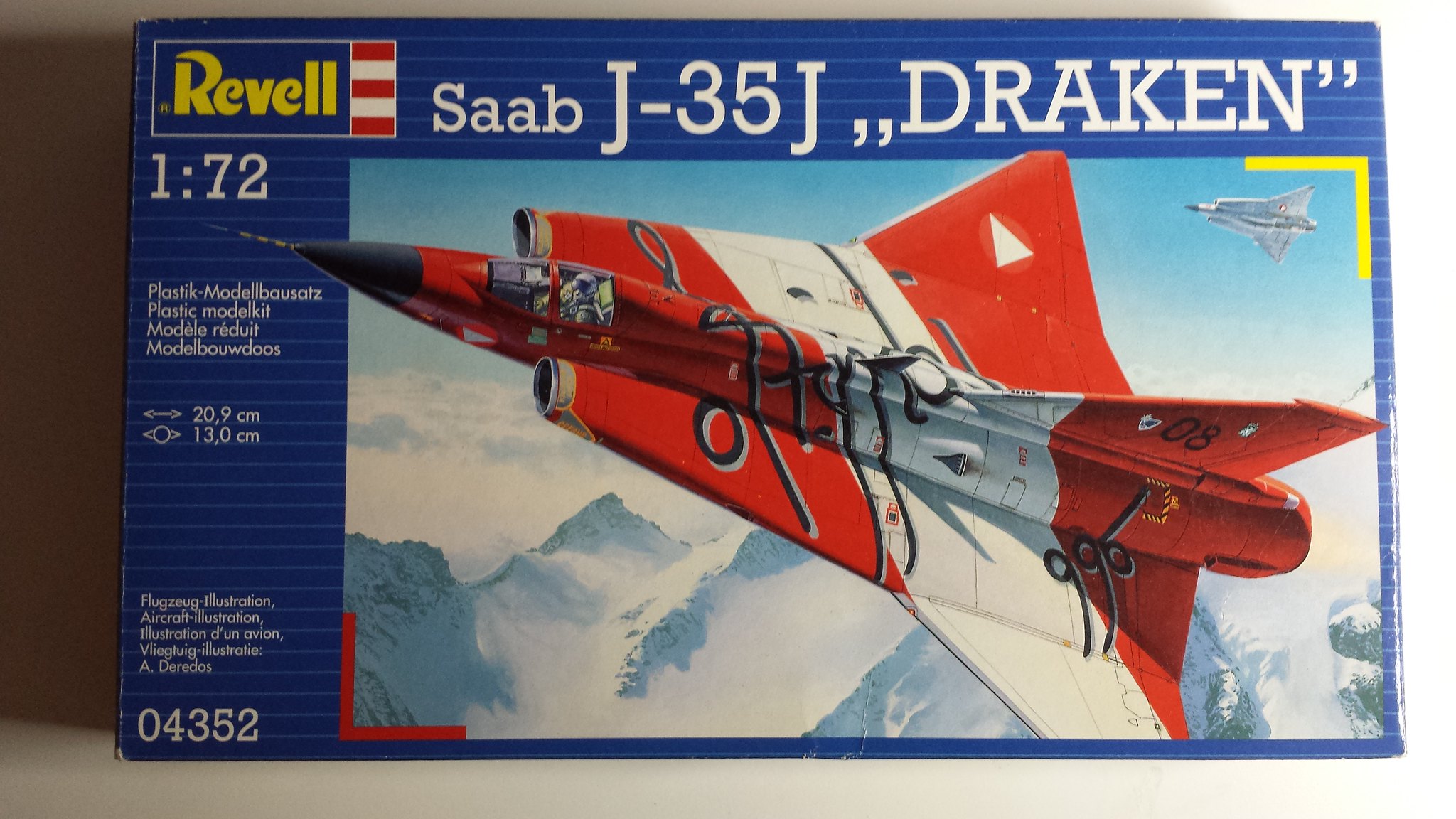 Revell J-35J Draken, 1/72 42911384974_2417d6c877_k