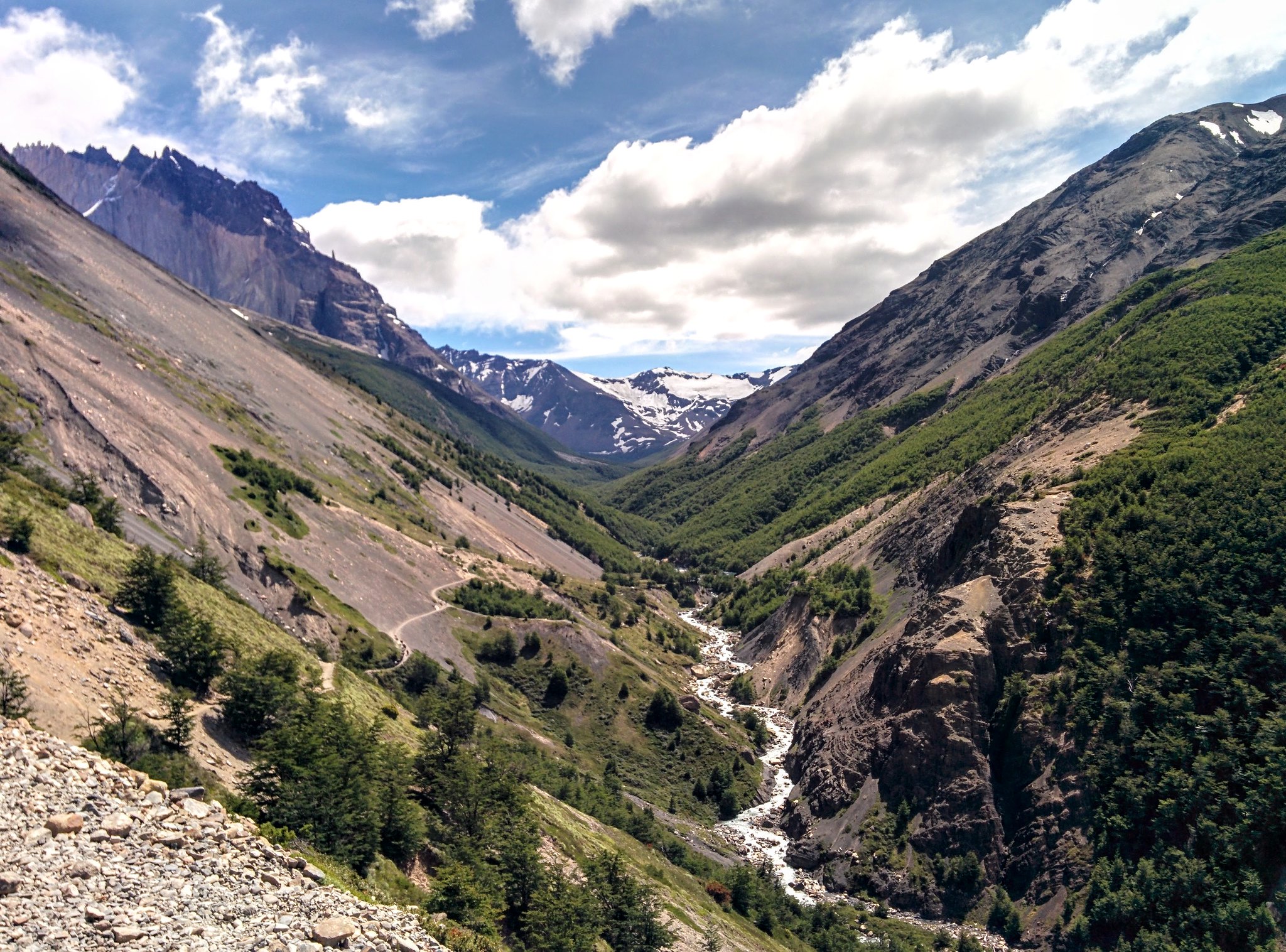 Valle Ascencio from the high pass