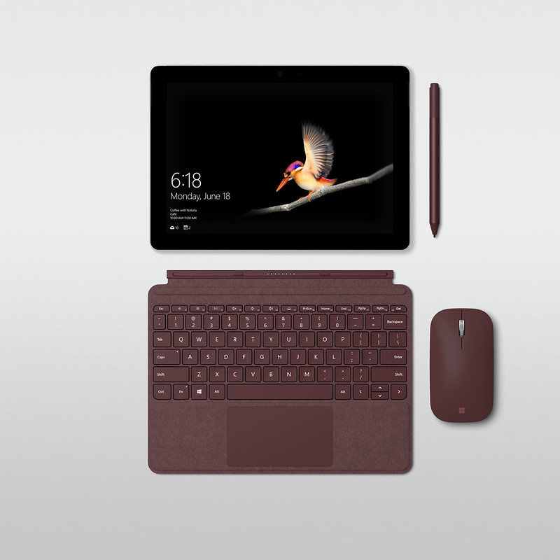 Surface Go - Tablet Mode with Surface Pen and Surface Mobile Mouse (Both Sold Separately)