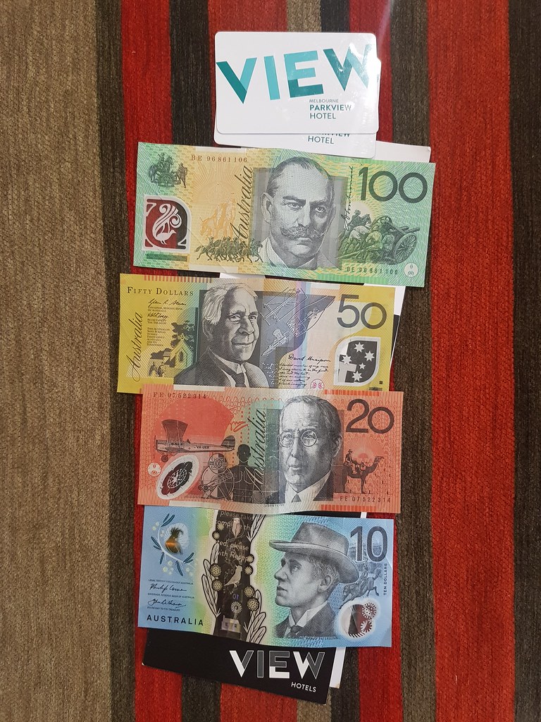 Aussie Currency @ Park view Hotel St.Kilda Street Melbourne Australia