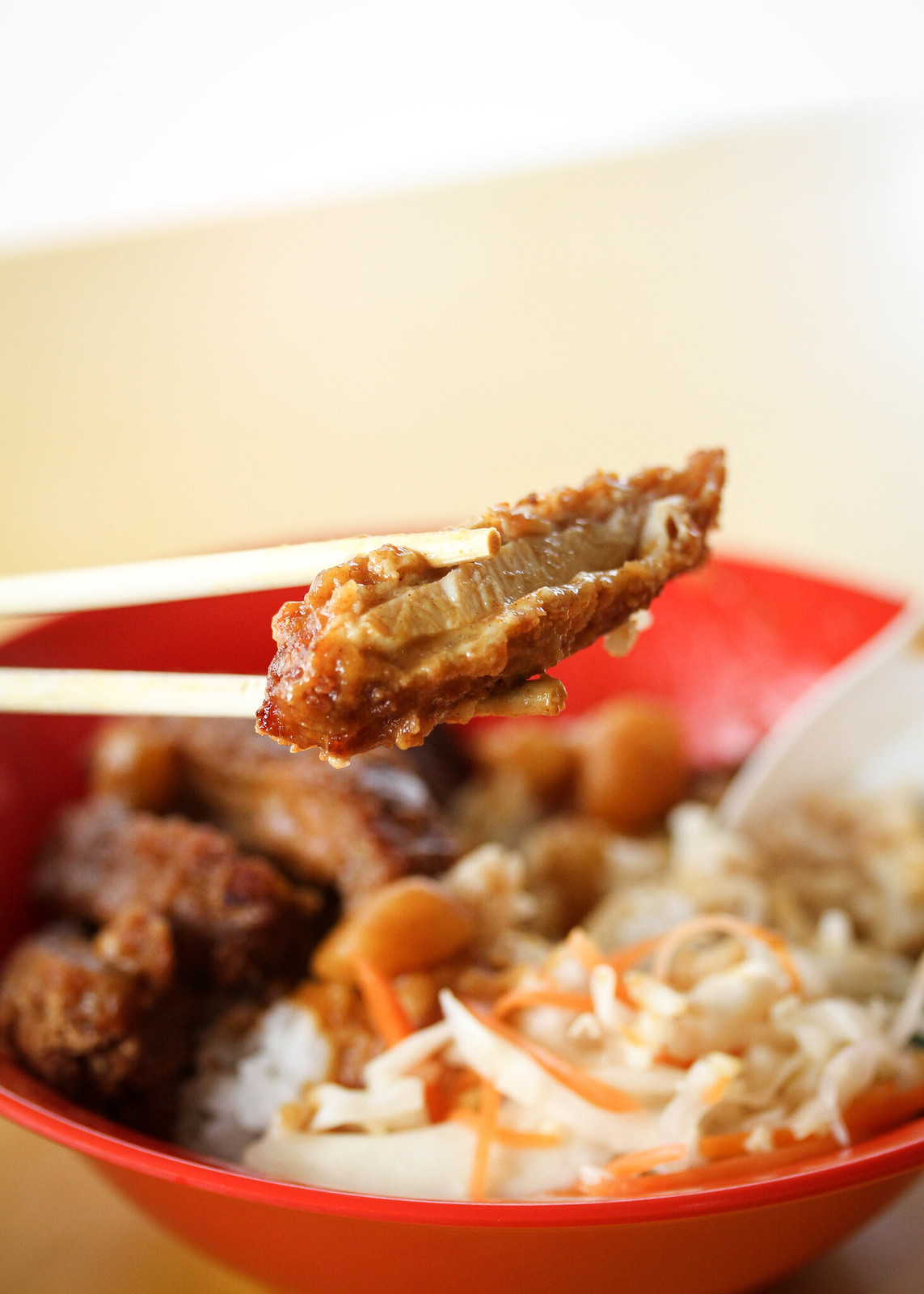 有趣的风扇鸡肉炸碗（日本咖喱） - 鸡肉肉排