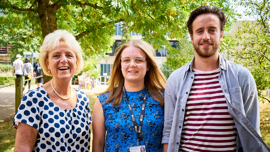 Annette Wiebusch (left) with two of the Faculty of Science admin team, Claudia Emery and Peter Oliver