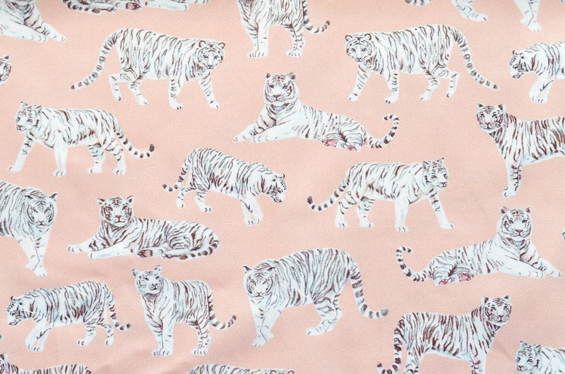 White Tiger Fabric