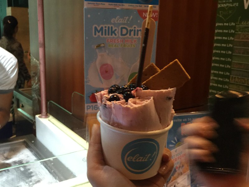 Artisanal Rolled Ice Cream at Elait