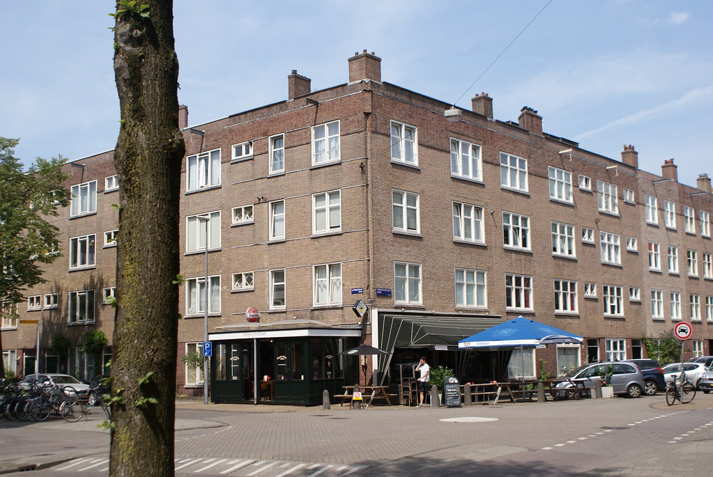 Immeuble d'habitation dans le Pijp à Amsterdam.