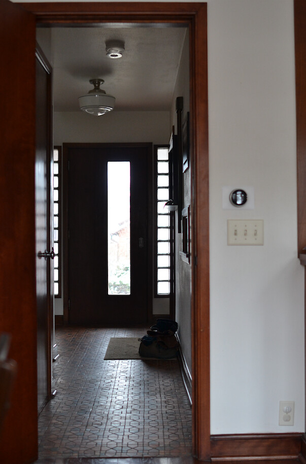 Front Hall and Bathroom (Before) | Things I Made Today