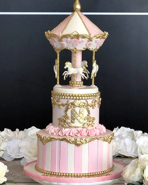 Pink Carousel Cake by Mary Cake Gallery