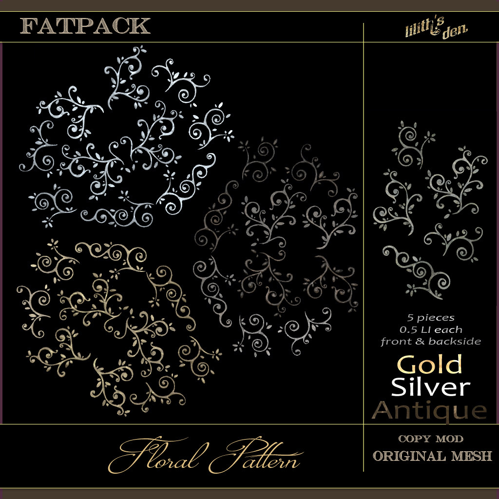 LD Floral Floor & Wall Pattern FATPACK