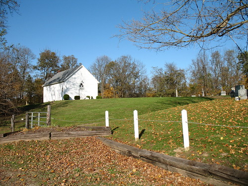 road fall church landscape cemetary country hill indiana fayettecounty connersville