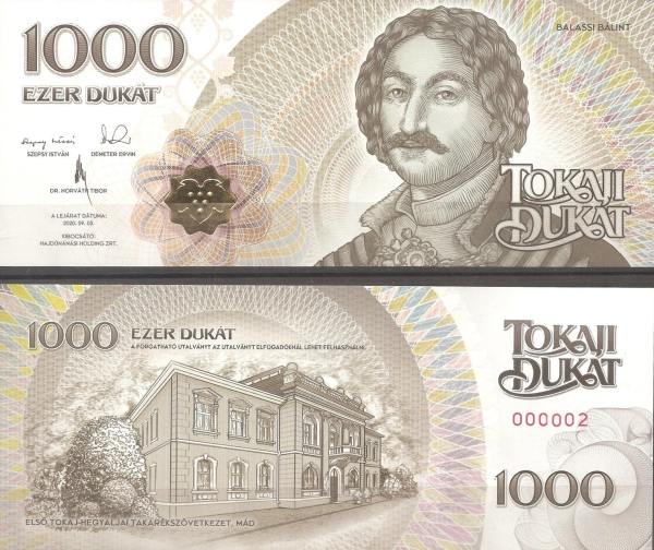 HAJDÚNÁNÁS (Maďarsko) 1000 Tokaji Dukat
