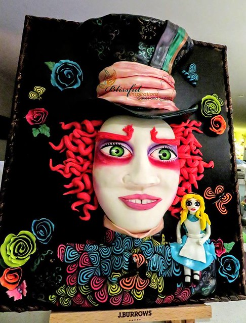 2D Mad Hatter Cake by Helen H Hatzaras of Blissful Inspirations - Cakes & Sweets