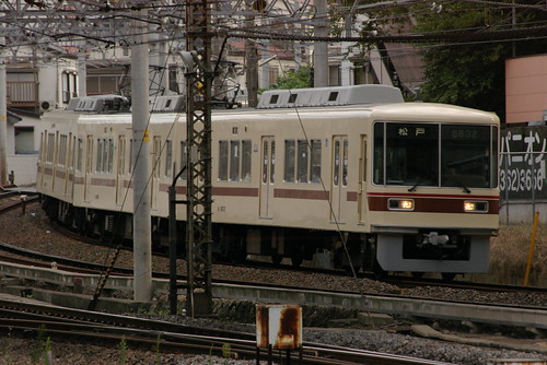 Shin-Keisei 8800 series in Matsudo.Sta, Matsudo, Chiba, Japan /August 30, 2009