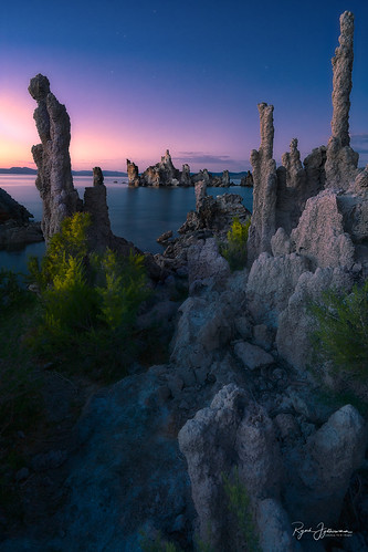 alien california colorful formations monolake sierra sky star sunset water world drought dusk environment mountains reflection