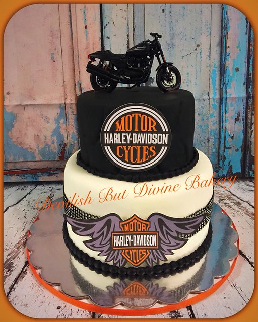 Harley Davidson Cake by Devilish But Divine