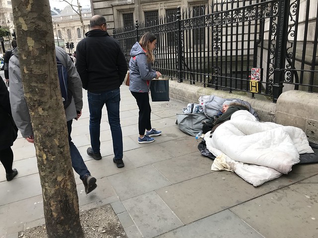 looking for street people, London