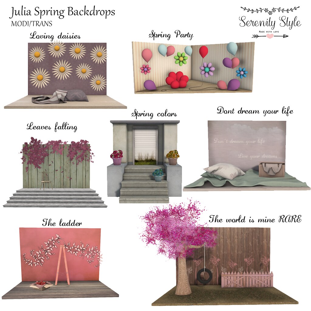 Serenity Style- Julia Spring Backdrops