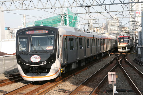 Tokyu 6020 series in Hatanodai.Sta, Shinagawa, Tokyo, Japan /March 31, 2018