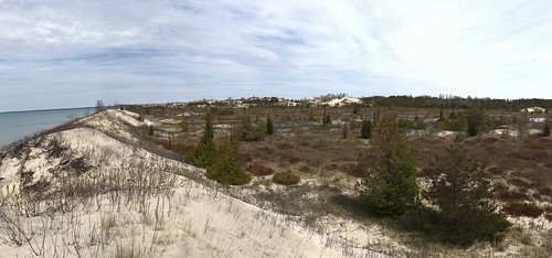 Sandbanks panorama lakeside dunes