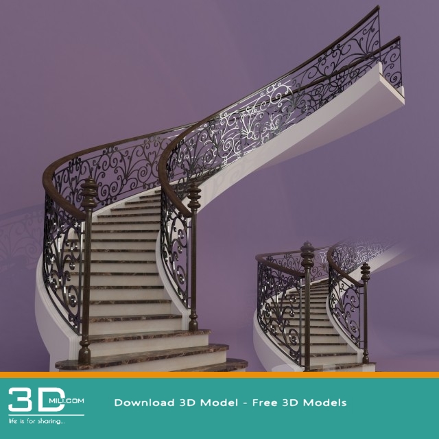 58 Staircase 3d Model Free Download 3dmili 2020 Download 3d