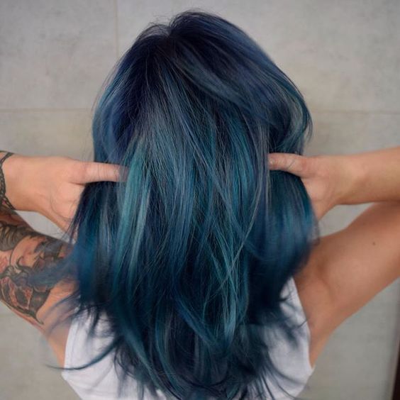  Dark Blue Hairstyles That Will Rise Up Your Look For Spring 2018 21