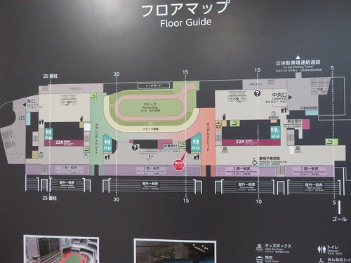 福島競馬場の２階フロアマップ