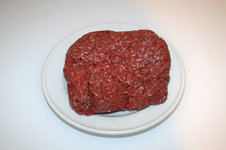 02 - Zutat Rinderhackfleisch / Ingredient beef ground meat