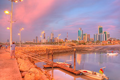 Kuwait City at dusk