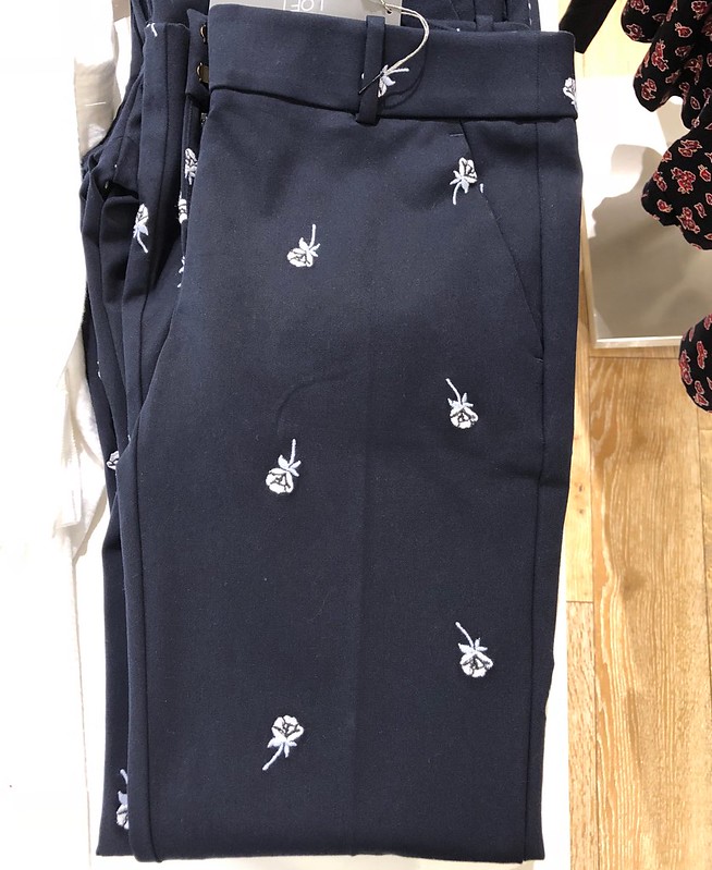 LOFT Skinny Floral Embroidered Bi-Stretch Pants in Marisa Fit