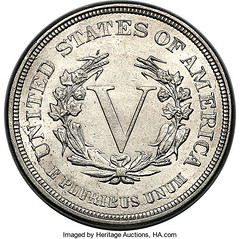 1883 No Cents Nickel reverse