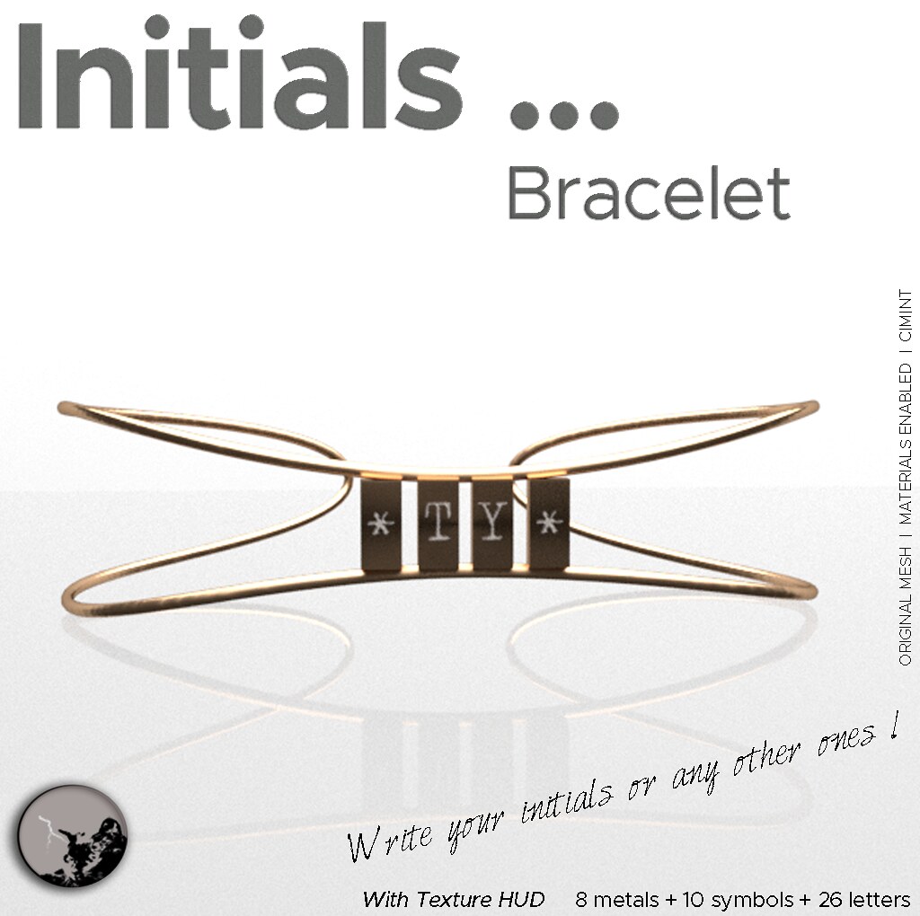 Initials... Bracelet @ Chapter For April round - TeleportHub.com Live!