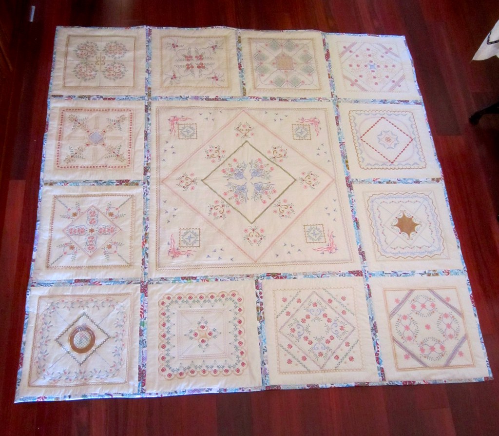 Embroidered Quilt - finished