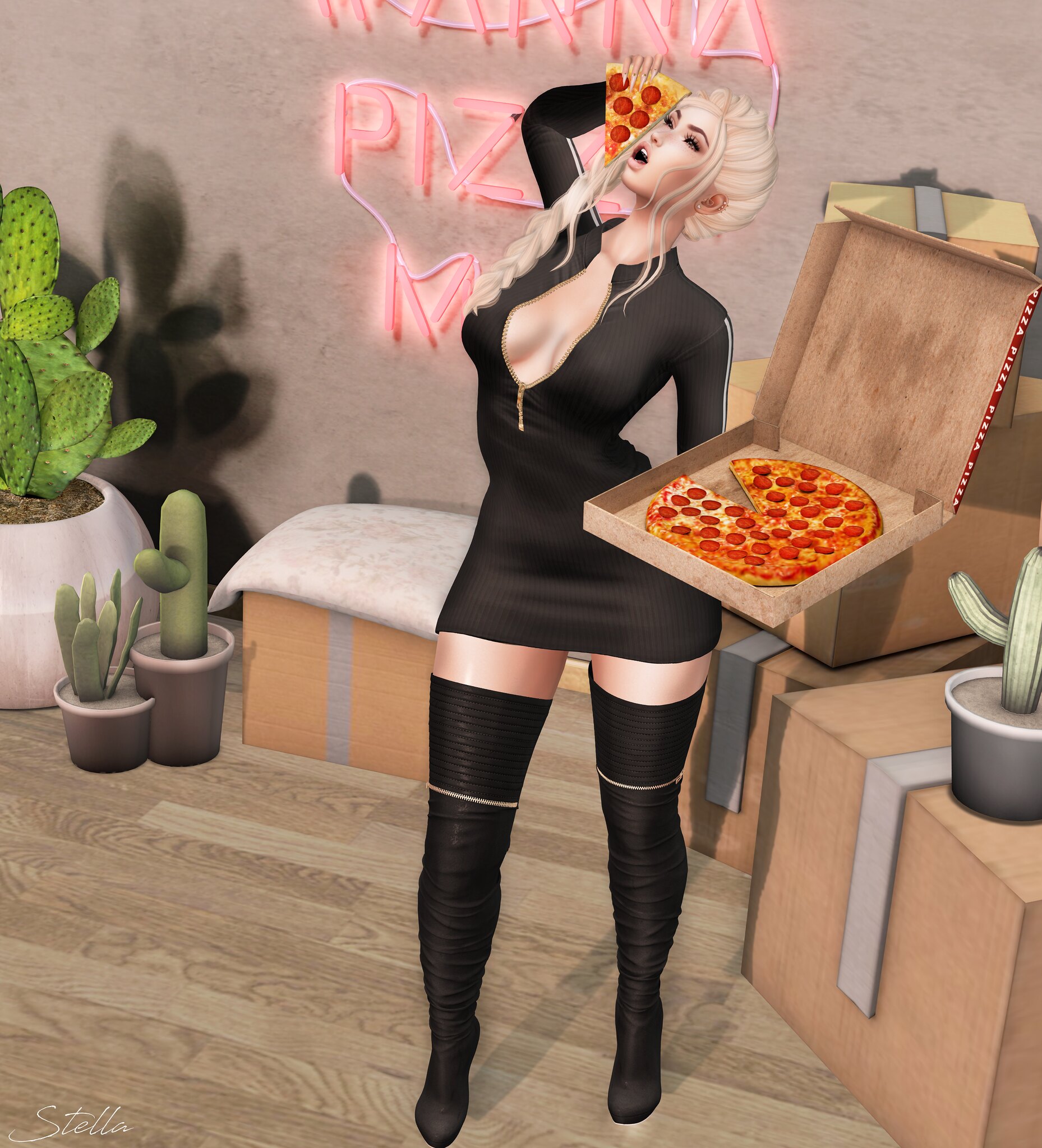 U wanna pizza me?