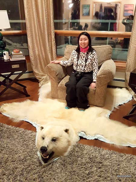  Polar bear rug