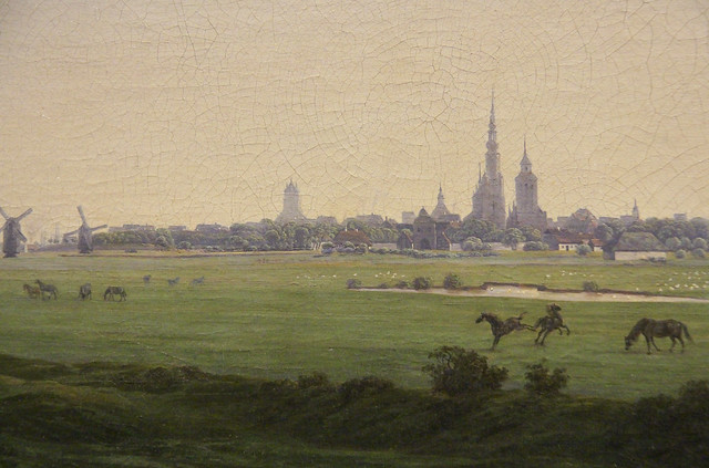 Detail - Meadows near Greifswald, Casper David Friedrich, c.1821-2