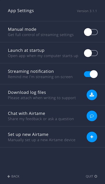Airtame Mac - App Settings - Basic