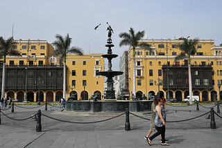 Lima - Plaza De Armas fountain