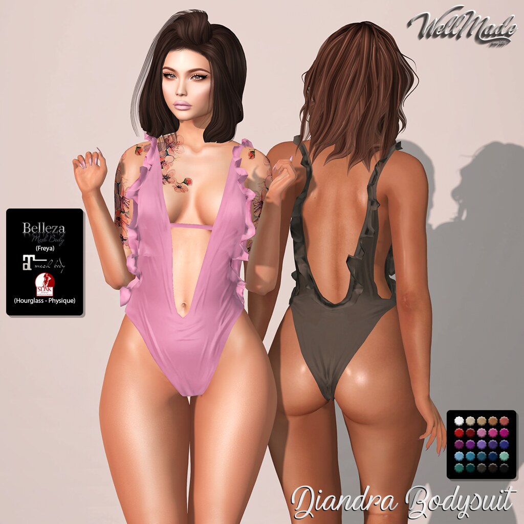 [WellMade] Diandra Bodysuit