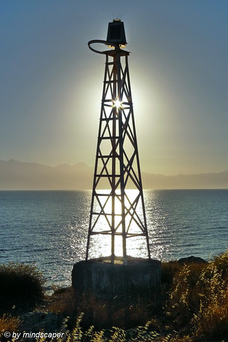navigational faro light navigationallight sunrise koroni livadia mediterranean mediterraneansea gulfofmessinia messinias greece